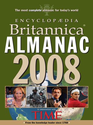 cover image of Encyclopaedia Britannica Almanac 2008